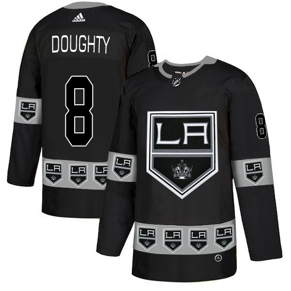 Men Los Angeles Kings #8 Doughty Black Adidas Fashion NHL Jersey->los angeles kings->NHL Jersey